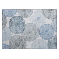 Machine Washable Indoor/Outdoor Chantille ACN2351 Blue 1'8" x 2'6" Rug