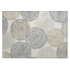 Machine Washable Indoor/Outdoor Chantille ACN2351 Ivory 1'8" x 2'6" Rug