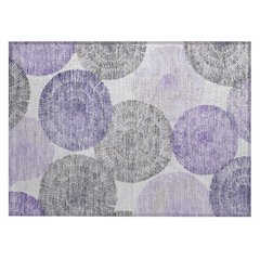 Machine Washable Indoor/Outdoor Chantille ACN2351 Purple 1'8" x 2'6" Rug