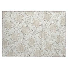 Machine Washable Indoor/Outdoor Chantille ACN2352 Brown 1'8" x 2'6" Rug