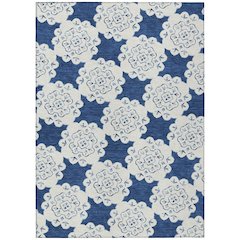 Machine Washable Indoor/Outdoor Chantille ACN2352 Blue 2'6" x 3'10" Rug