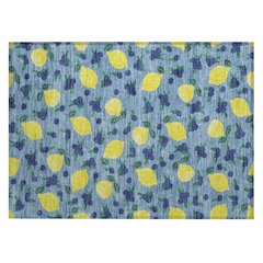 Machine Washable Indoor/Outdoor Chantille ACN2354 Blue 1'8" x 2'6" Rug