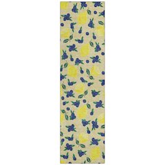 Machine Washable Indoor/Outdoor Chantille ACN2354 Gold 2'3" x 7'6" Runner Rug