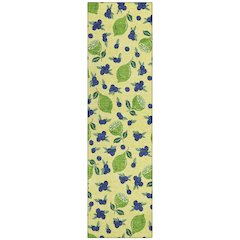Machine Washable Indoor/Outdoor Chantille ACN2354 Gold 2'3" x 7'6" Runner Rug