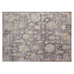 Machine Washable Indoor/Outdoor Chantille ACN2355 Purple 1'8" x 2'6" Rug