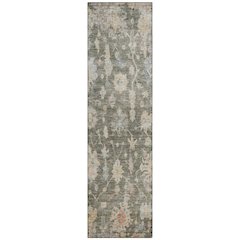 Machine Washable Indoor/Outdoor Chantille ACN2355 Green 2'3" x 7'6" Runner Rug