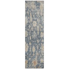 Machine Washable Indoor/Outdoor Chantille ACN2355 Blue 2'3" x 7'6" Runner Rug