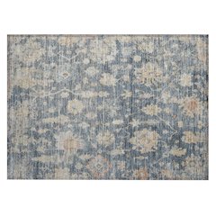 Machine Washable Indoor/Outdoor Chantille ACN2355 Blue 1'8" x 2'6" Rug