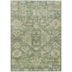 Machine Washable Indoor/Outdoor Chantille ACN2356 Green 2'6" x 3'10" Rug