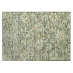 Machine Washable Indoor/Outdoor Chantille ACN2356 Green 1'8" x 2'6" Rug