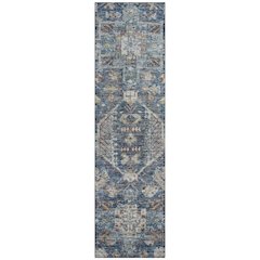 Machine Washable Indoor/Outdoor Chantille ACN2356 Blue 2'3" x 7'6" Runner Rug
