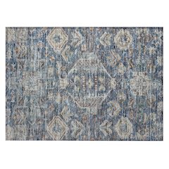 Machine Washable Indoor/Outdoor Chantille ACN2356 Blue 1'8" x 2'6" Rug
