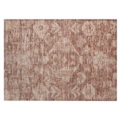 Machine Washable Indoor/Outdoor Chantille ACN2356 Orange 1'8" x 2'6" Rug
