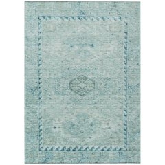 Machine Washable Indoor/Outdoor Chantille ACN2357 Teal 2'6" x 3'10" Rug