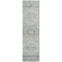 Machine Washable Indoor/Outdoor Chantille ACN2357 Green 2'3" x 7'6" Runner Rug