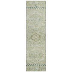 Machine Washable Indoor/Outdoor Chantille ACN2357 Green 2'3" x 7'6" Runner Rug