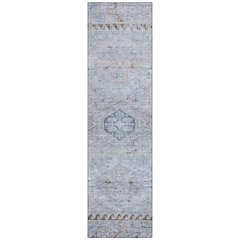 Machine Washable Indoor/Outdoor Chantille ACN2357 Blue 2'3" x 7'6" Runner Rug