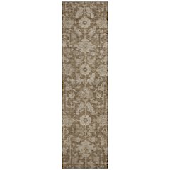 Machine Washable Indoor/Outdoor Chantille ACN2358 Brown 2'3" x 7'6" Runner Rug