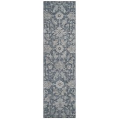 Machine Washable Indoor/Outdoor Chantille ACN2358 Blue 2'3" x 7'6" Runner Rug