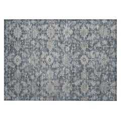 Machine Washable Indoor/Outdoor Chantille ACN2358 Blue 1'8" x 2'6" Rug
