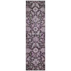 Machine Washable Indoor/Outdoor Chantille ACN2358 Purple 2'3" x 7'6" Runner Rug