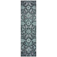 Machine Washable Indoor/Outdoor Chantille ACN2358 Teal 2'3" x 7'6" Runner Rug