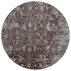 Machine Washable Indoor/Outdoor Chantille ACN2359 Red 8' x 8' Round Rug