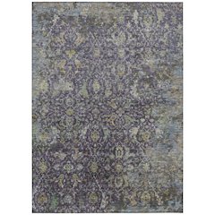 Machine Washable Indoor/Outdoor Chantille ACN2359 Purple 2'6" x 3'10" Rug