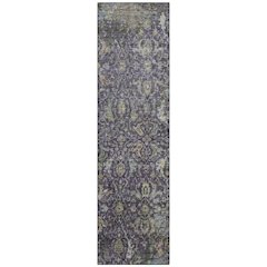 Machine Washable Indoor/Outdoor Chantille ACN2359 Purple 2'3" x 7'6" Runner Rug