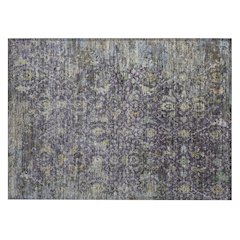 Machine Washable Indoor/Outdoor Chantille ACN2359 Purple 1'8" x 2'6" Rug