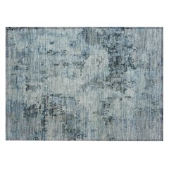 Machine Washable Indoor/Outdoor Chantille ACN2360 Blue 1'8" x 2'6" Rug
