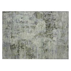 Machine Washable Indoor/Outdoor Chantille ACN2360 Green 1'8" x 2'6" Rug