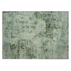 Machine Washable Indoor/Outdoor Chantille ACN2360 Green 1'8" x 2'6" Rug