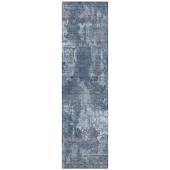 Machine Washable Indoor/Outdoor Chantille ACN2361 Blue 2'3" x 7'6" Runner Rug