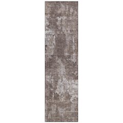 Machine Washable Indoor/Outdoor Chantille ACN2361 Brown 2'3" x 7'6" Runner Rug