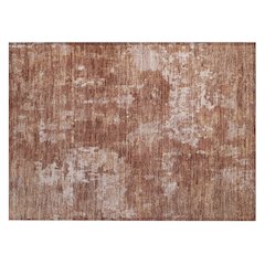 Machine Washable Indoor/Outdoor Chantille ACN2361 Orange 1'8" x 2'6" Rug