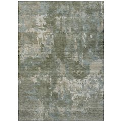Machine Washable Indoor/Outdoor Chantille ACN2361 Green 2'6" x 3'10" Rug
