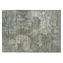 Machine Washable Indoor/Outdoor Chantille ACN2361 Green 1'8" x 2'6" Rug