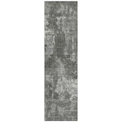 Machine Washable Indoor/Outdoor Chantille ACN2361 Gray 2'3" x 7'6" Runner Rug