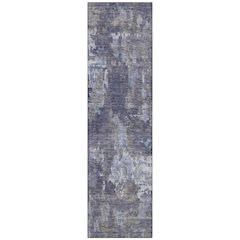 Machine Washable Indoor/Outdoor Chantille ACN2361 Purple 2'3" x 7'6" Runner Rug