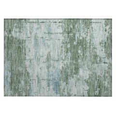 Machine Washable Indoor/Outdoor Chantille ACN2362 Green 1'8" x 2'6" Rug