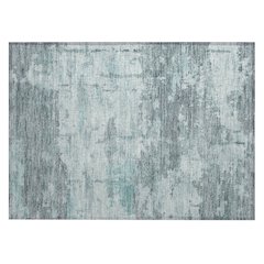 Machine Washable Indoor/Outdoor Chantille ACN2362 Teal 1'8" x 2'6" Rug