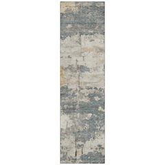 Machine Washable Indoor/Outdoor Chantille ACN2362 Green 2'3" x 7'6" Runner Rug