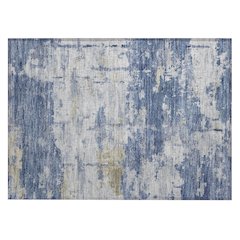 Machine Washable Indoor/Outdoor Chantille ACN2362 Blue 1'8" x 2'6" Rug