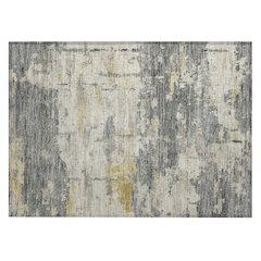 Machine Washable Indoor/Outdoor Chantille ACN2362 Gray 1'8" x 2'6" Rug
