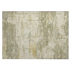 Machine Washable Indoor/Outdoor Chantille ACN2362 Green 1'8" x 2'6" Rug