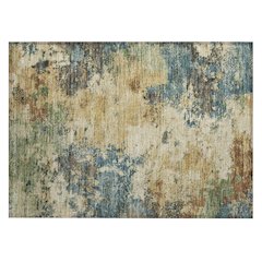 Machine Washable Indoor/Outdoor Chantille ACN2363 Brown 1'8" x 2'6" Rug
