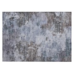 Machine Washable Indoor/Outdoor Chantille ACN2363 Blue 1'8" x 2'6" Rug