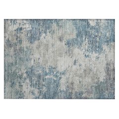 Machine Washable Indoor/Outdoor Chantille ACN2363 Blue 1'8" x 2'6" Rug