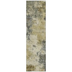 Machine Washable Indoor/Outdoor Chantille ACN2363 Gray 2'3" x 7'6" Runner Rug